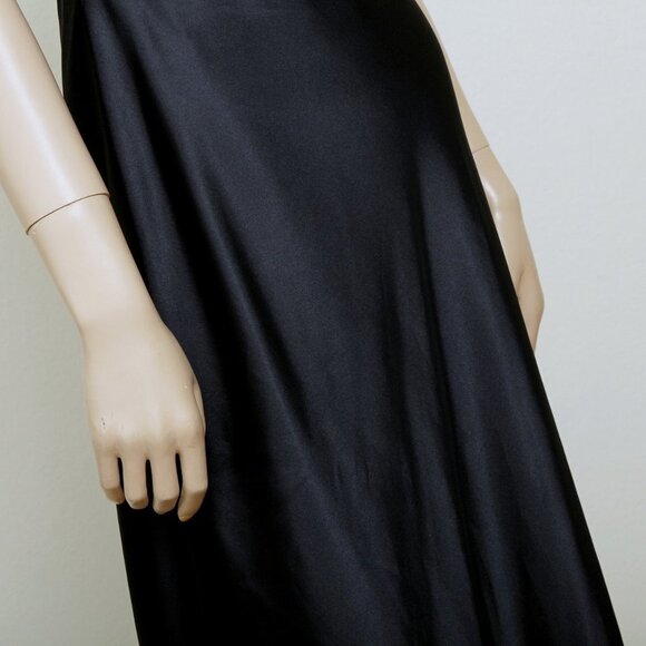 Adrianna Papell One Shoulder Beaded Sequins Maxi Gown Navy Blue Women 6 - Picture 5 of 16